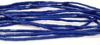 Blue Coral Tubelite Shape Beads Size 4x10m Sold per Strand of 14Inches Long