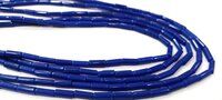 Blue Coral Tubelite Shape Beads Size 4x10m Sold per Strand of 14Inches Long