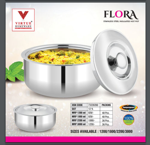 Flora Virtue Homeware St. Steel Insulated Casserole