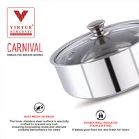 CARNIVAL VIRTUE HOMEWARE ST. STEEL INSULATED CASSEROLE