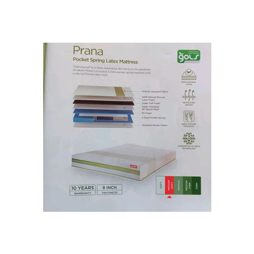 White Duroflex Natural Living Prana Bed Mattress