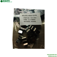 Stainless Steel Solar Wire Clips Solar Cable Management Clips Metal PV Cable Clips