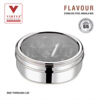 FLAVOUR VIRTUE HOMEWARE STAINLESS STEEL MASALA BOX