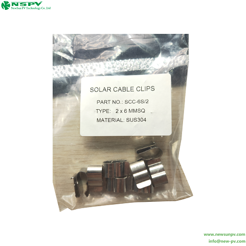 Metal Solar Cable Clips PV Cable Management Clips Stainless Steel Cable Clips For Solar Cable Management