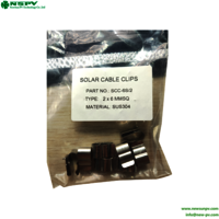 Metal Solar Cable Clips PV Cable Management Clips Stainless Steel Cable Clips For Solar Cable Management