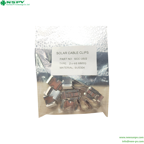 Solar Panel Wire Management Clips Stainless Steel PV Cable Clips For Solar System Cables