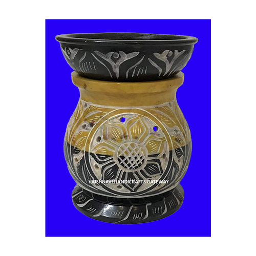 Handmade Natural Soapstone Aroma Oil Burner For Home Decoration