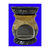 Handmade Natural Soapstone Aroma Oil Burner For Home Decoration