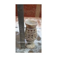 Soapstone Aroma Oil Diffuser For Gifting And Home Decor - Soapstone, 6" Inch, Natural Color, Antique Imitation, Hand-crafted Decorative Accent