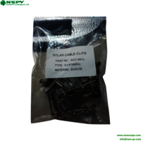 PV Cable Management Clips Stainless Steel Solar Wire Cable Clips