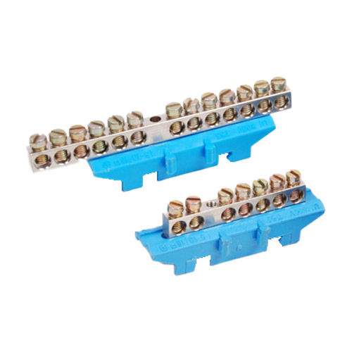 Polished Din Rail Base Neutral Links