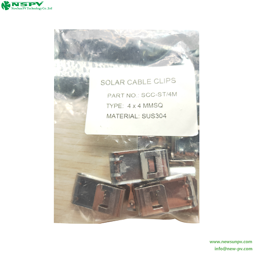 Stainless Steel Solar Cable Clips Photovoltaic Wire Management Clips