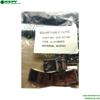 Stainless Steel Solar Cable Clips Photovoltaic Wire Management Clips