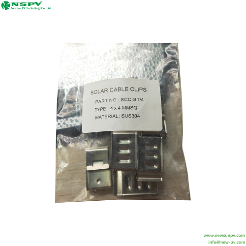 Stainless Steel Cable Management Clips Solar Cable Clips PV Wire Clips Metal Cable Clips