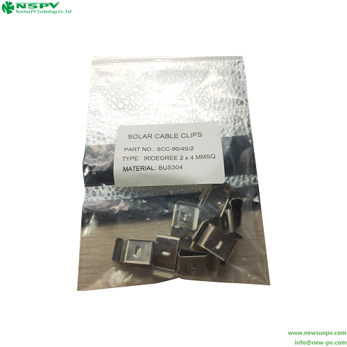 PV Wire Clips Stainless Steel Cable Clips For Solar Cables PV Cable Management Clips