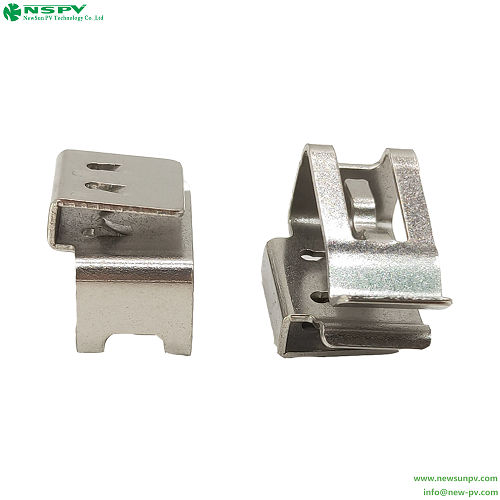 Stainless Steel PV Wire Management Clips Solar Cable Clips Metal Cable Clips