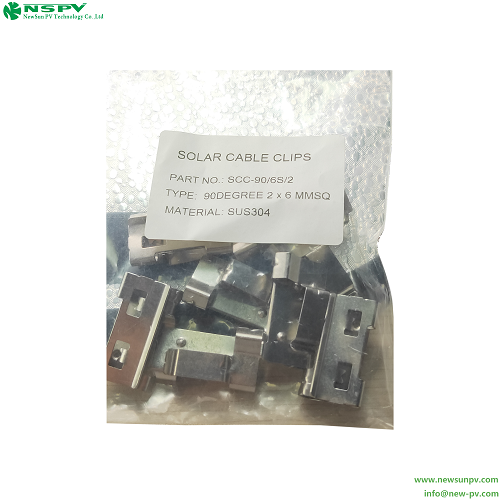 Stainless Steel PV Wire Management Clips Solar Cable Clips Metal Cable Clips