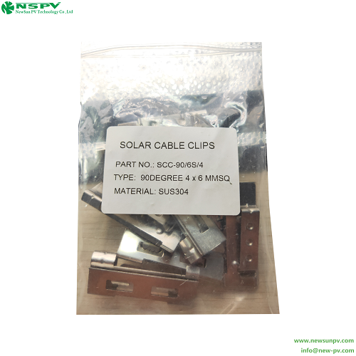 Corrosion Resistant PV Wire Clips Stainless Steel Solar Cable Management Clips