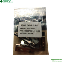 Corrosion Resistant PV Wire Clips Stainless Steel Solar Cable Management Clips