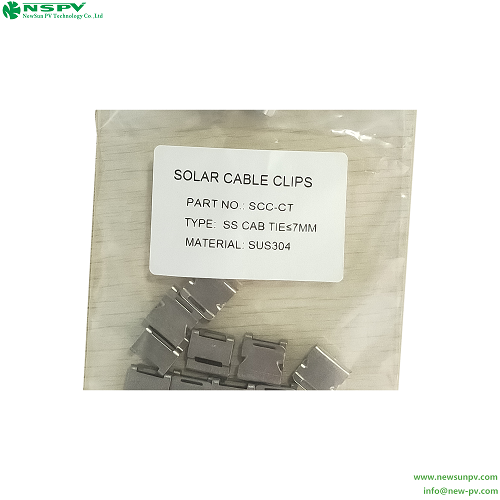 PV 301 Stainless Steel Solar Panel Cable Clips PV Wire Management Clips Metal Cable Clips