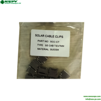 PV 301 Stainless Steel Solar Panel Cable Clips PV Wire Management Clips Metal Cable Clips