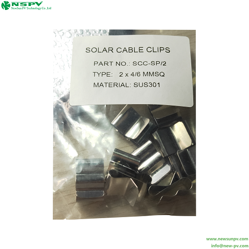 Photovoltaic Solar Wire Management Clips Solar Panel Stainless Steel Cable Clips