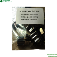 Photovoltaic Solar Wire Management Clips Solar Panel Stainless Steel Cable Clips
