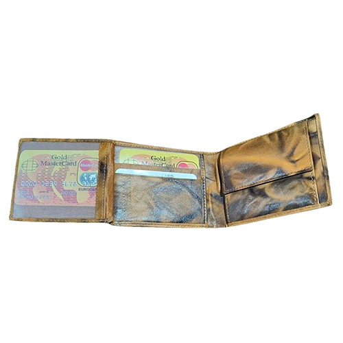 Men Marble Leather Wallet