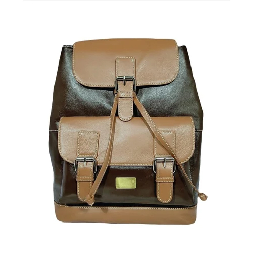 Brown Nappa Leather Backpack