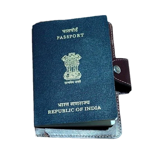 Dark Brown Leather Passport Cover