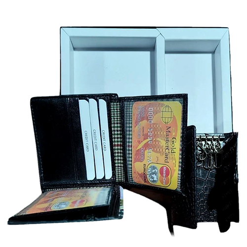 Corporate Gift Wallet Keyring Set