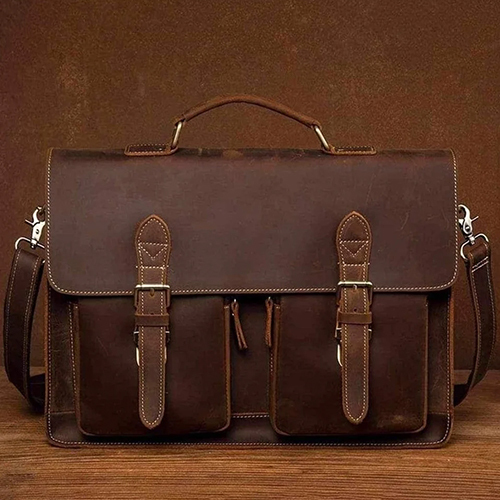 Brown Leather Office Bag