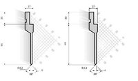 Straight Punch - High Carbon Steel, 80 Mm Length X 17 Mm Width X 2 Mm Thickness | Straight Tip, 58 Hrc Hardness For Precision Metal And Plastic Hole Making
