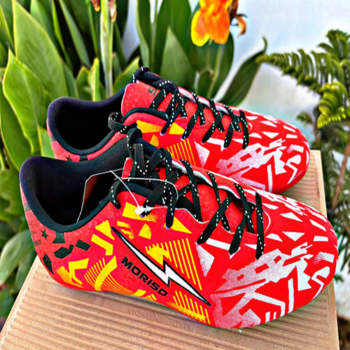 Red Spika Moriso Football Shoes