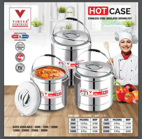 Hot Case Virtue Homeware Stainless Steel Insulated Seving Pot