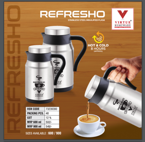 Refresho Virtue Homeware St. Steel Insulated Flask