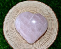 2 Inch Rose Quartz Puffy Mini Heart Crystal Heart Crystal