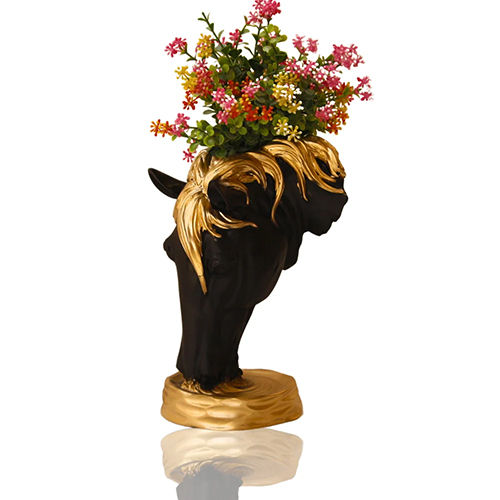 Resin Horse Flower Pot Sculpture