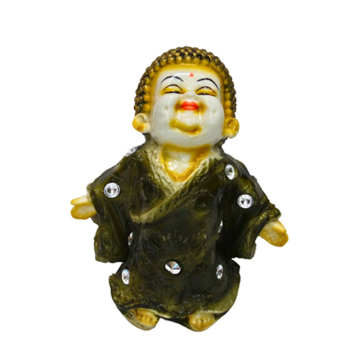 Laughing Baby Buddha Resin