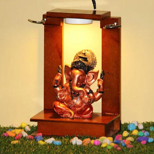 Lamp with Lord Ganesh Statue