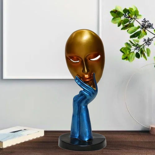 Resin Lady Face Statue