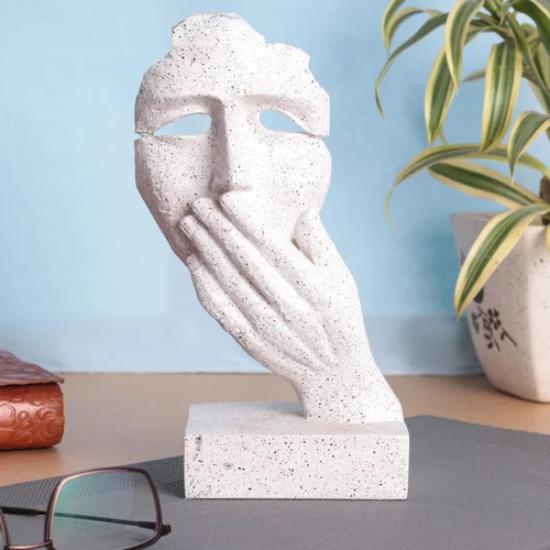 Resin Face Statue