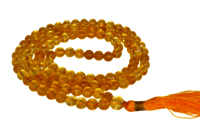 Citrine Heated 108 Prayer Beads Mala 108 Prayer Beads Necklace Jap Mala