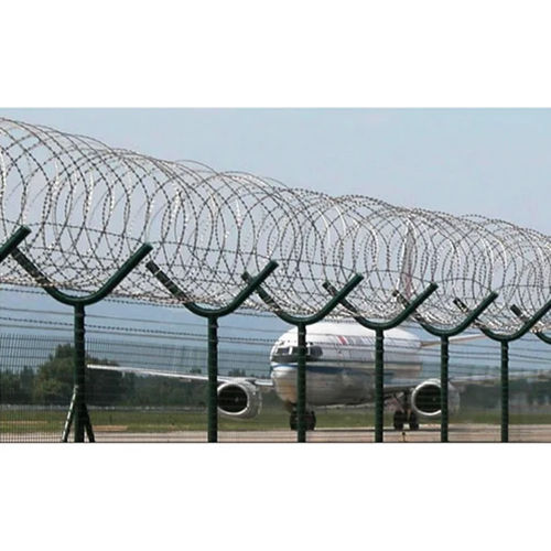 Buy Mild Steel Concertina Wire at Best Price, Size: 450 mm, Color: Silver