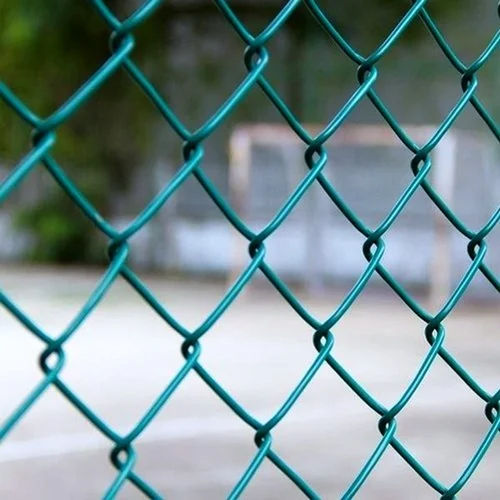 Pvc Coated Chainlink Wire Mesh - Color: Green