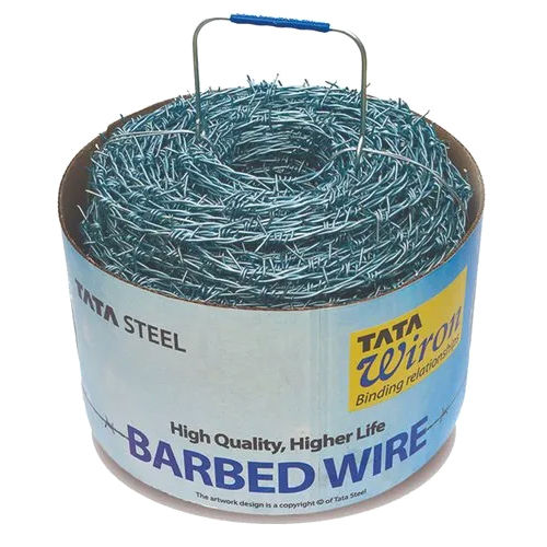 Mild Steel Tata Wiron Fencing Wire - Color: Silver