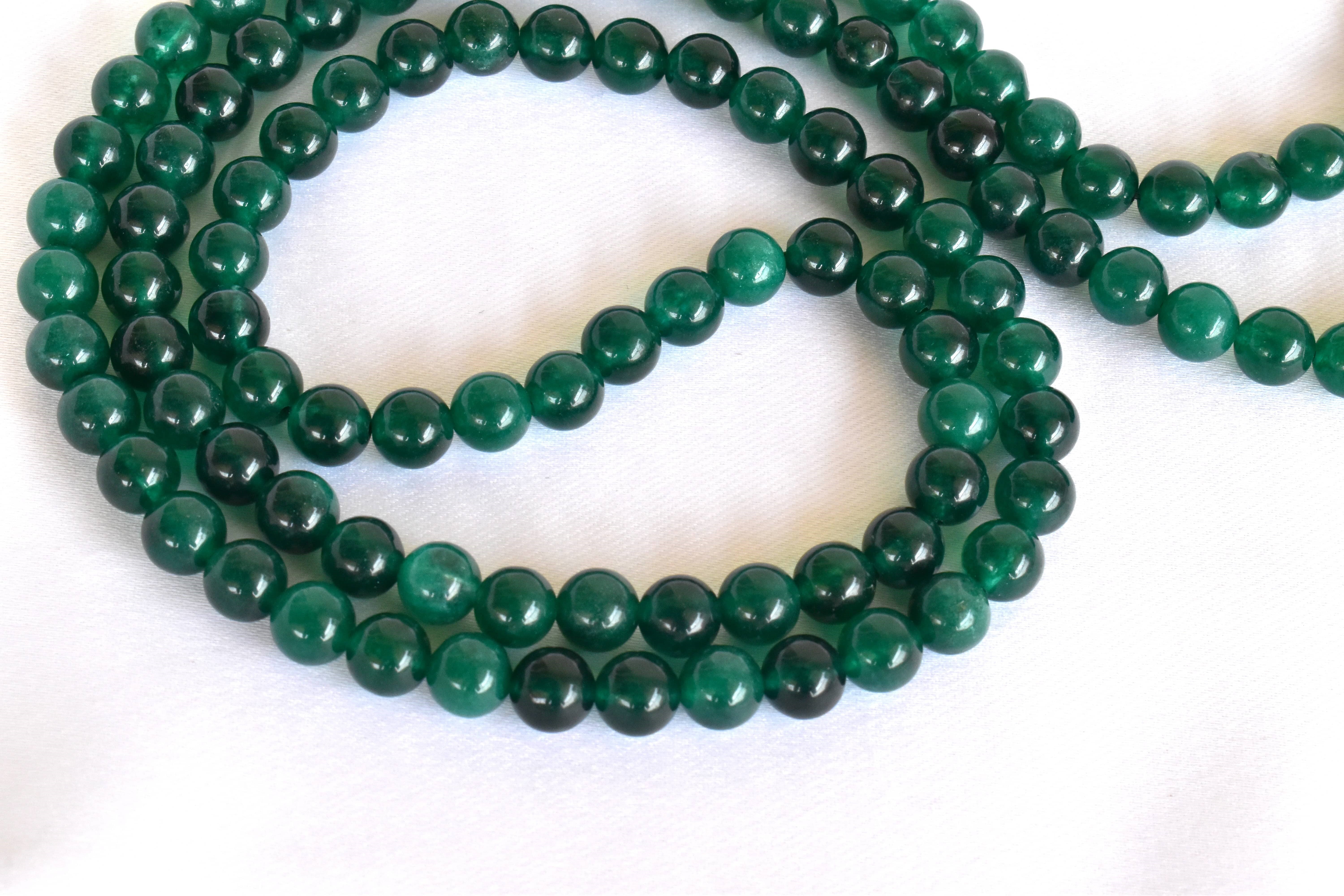 Green Jade 108 Prayer Beads Mala 108 Prayer Beads Necklace Jap Mala