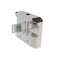 Bridge Type Swing Barrier - Silver Color | Automatic Technology, Ac22010% Power Supply, High-security Commercial Usage, Warranty Included