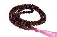 Rhodonite 108 Prayer Beads Mala 108 Prayer Beads Necklace Jap Mala