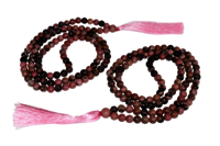 Rhodonite 108 Prayer Beads Mala 108 Prayer Beads Necklace Jap Mala